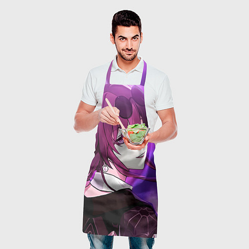 Фартук Honkai Star Rail Kafka violet light / 3D-принт – фото 2