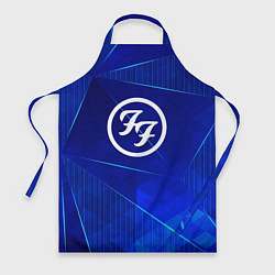 Фартук кулинарный Foo Fighters blue poly, цвет: 3D-принт