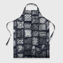 Фартук Африканские узоры на пэчворк дениме