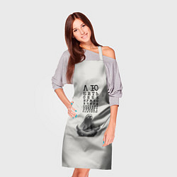 Фартук кулинарный Ленивец: любить нужно себя вчера сегодня завтра, цвет: 3D-принт — фото 2