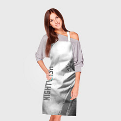 Фартук кулинарный Nightwish - white gradient вертикально, цвет: 3D-принт — фото 2