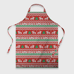 Фартук Deer christmas pattern