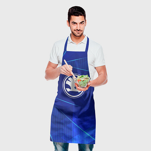 Фартук Skoda blue poly / 3D-принт – фото 2