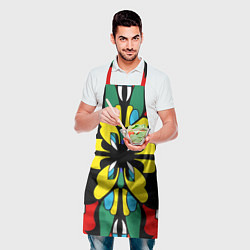 Фартук кулинарный Яркий калейдоскоп, цвет: 3D-принт — фото 2