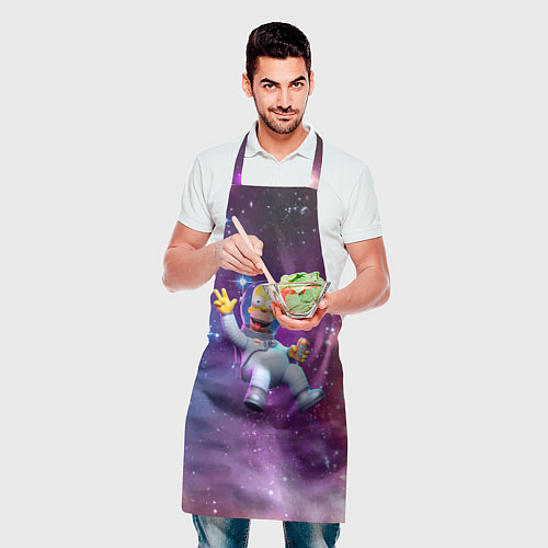 Фартук Homer Simpson in space - ai art / 3D-принт – фото 2