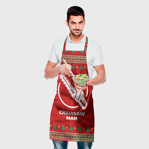 Фартук Chainsaw Man new year / 3D-принт – фото 2