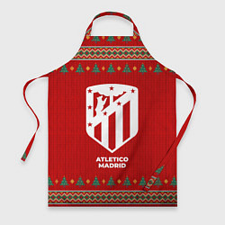 Фартук кулинарный Atletico Madrid new year, цвет: 3D-принт