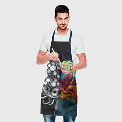 Фартук кулинарный Креативный мозг, цвет: 3D-принт — фото 2