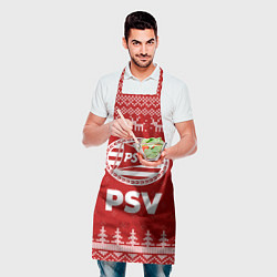 Фартук кулинарный Новогодний PSV с оленями, цвет: 3D-принт — фото 2