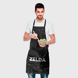 Фартук кулинарный Zelda конфети, цвет: 3D-принт — фото 2