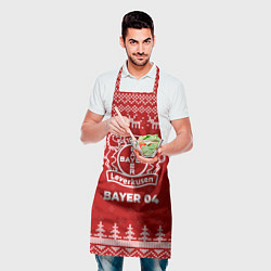 Фартук кулинарный Новогодний Bayer 04 с оленями, цвет: 3D-принт — фото 2