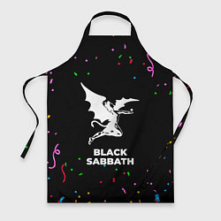 Фартук кулинарный Black Sabbath конфети, цвет: 3D-принт