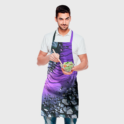 Фартук Камни и фиолетовая земля / 3D-принт – фото 2