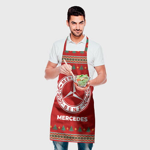 Фартук Mercedes new year / 3D-принт – фото 2