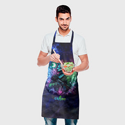 Фартук кулинарный Counter Strike - neon wolf, цвет: 3D-принт — фото 2