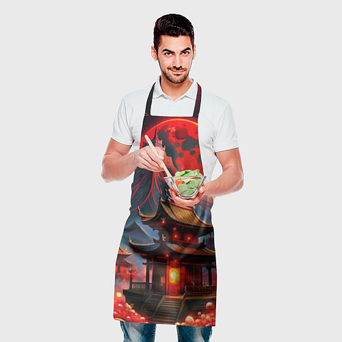 Фартук Japan red nature / 3D-принт – фото 2