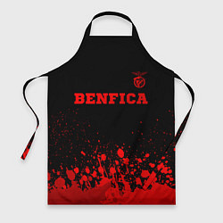 Фартук кулинарный Benfica - red gradient посередине, цвет: 3D-принт