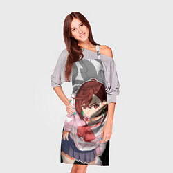 Фартук кулинарный Дандадан: Момо Аясэ, цвет: 3D-принт — фото 2