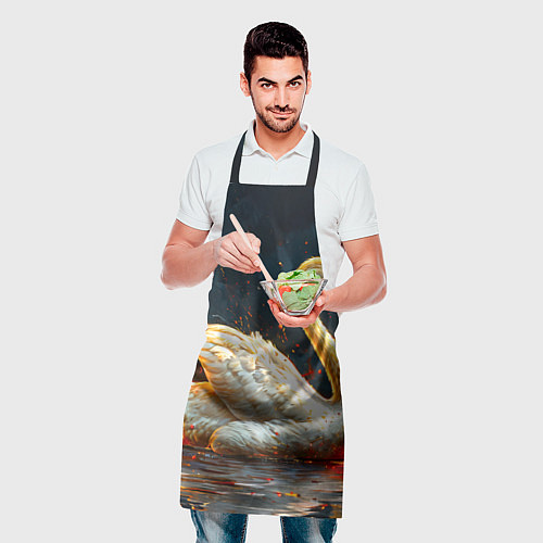 Фартук Лебедь в огне / 3D-принт – фото 2