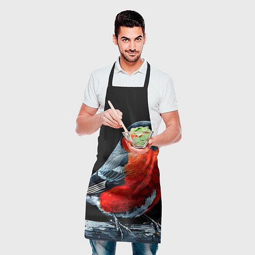 Фартук Огромный снегирь / 3D-принт – фото 2