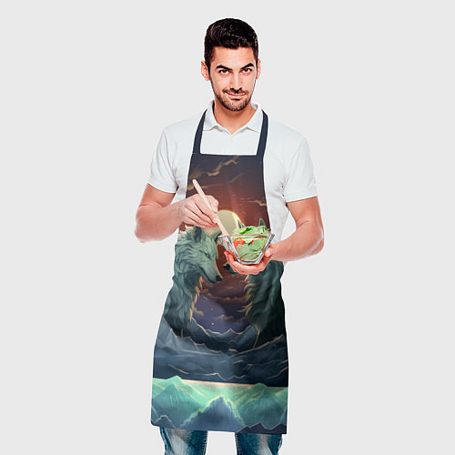 Фартук Волк и волчица / 3D-принт – фото 2