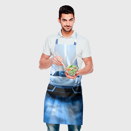 Фартук Спорткар на скорости / 3D-принт – фото 2