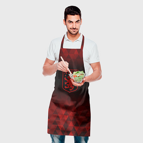 Фартук Aston Villa red poly / 3D-принт – фото 2