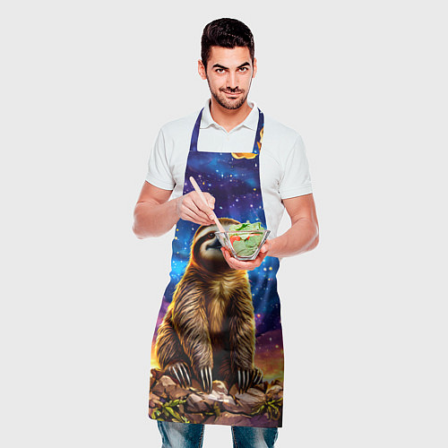 Фартук Ленивец и звездное небо / 3D-принт – фото 2