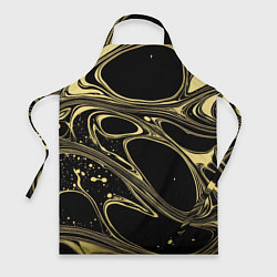 Фартук кулинарный Разводы в виде кругов и линий - текстура, цвет: 3D-принт