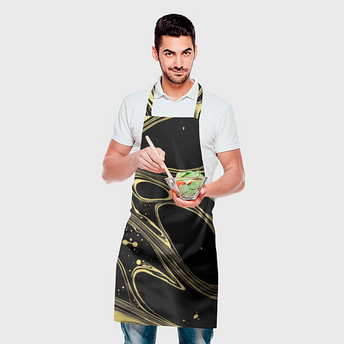 Фартук Разводы в виде кругов и линий - текстура / 3D-принт – фото 2