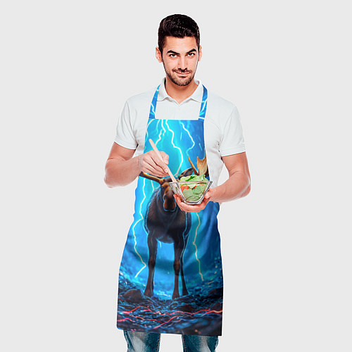 Фартук Лось и молния / 3D-принт – фото 2