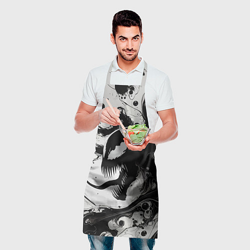 Фартук Морда свирепого симбиота - нейроарт / 3D-принт – фото 2