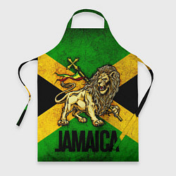 Фартук кулинарный Jamaica lion flag, цвет: 3D-принт