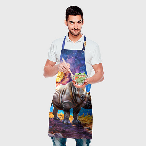Фартук Носорог и звездное небо / 3D-принт – фото 2
