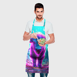 Фартук кулинарный Белый буйвол, цвет: 3D-принт — фото 2