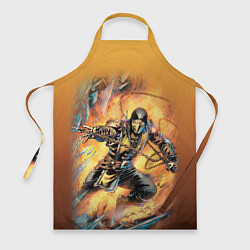 Фартук кулинарный Scorpion - Mortal Kombat, цвет: 3D-принт