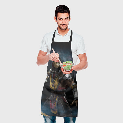 Фартук Mortal Kombat - Скорпион / 3D-принт – фото 2