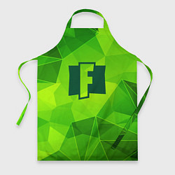 Фартук кулинарный Fortnite green poly, цвет: 3D-принт