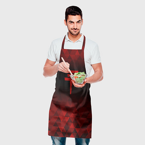 Фартук Tokio Hotel red poly / 3D-принт – фото 2