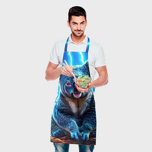 Фартук Коала в разрядах молний / 3D-принт – фото 2