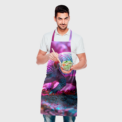 Фартук Броненосец в розовом свете / 3D-принт – фото 2