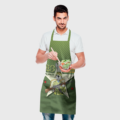Фартук Заяц в форме с автоматом / 3D-принт – фото 2