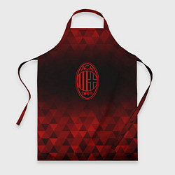 Фартук кулинарный AC Milan red poly, цвет: 3D-принт