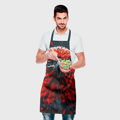 Фартук Атланта Хокс красный орел / 3D-принт – фото 2