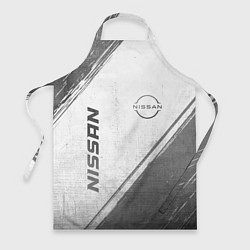 Фартук кулинарный Nissan - white gradient вертикально, цвет: 3D-принт