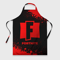 Фартук кулинарный Fortnite - red gradient, цвет: 3D-принт