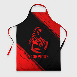 Фартук кулинарный Scorpions - red gradient, цвет: 3D-принт