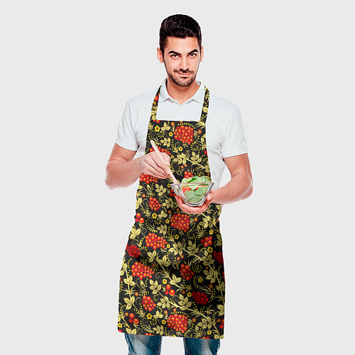 Фартук Рябина с золотой листвой / 3D-принт – фото 2