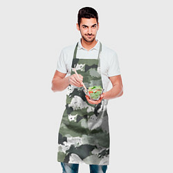Фартук кулинарный Текстурный камуфляж, цвет: 3D-принт — фото 2