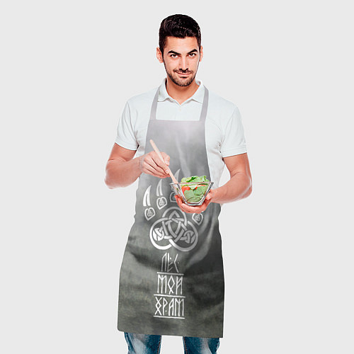 Фартук Лапа медведя - лес мой храм / 3D-принт – фото 2